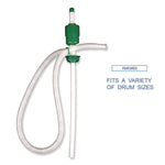 Drum Pump, 5 gpm, Plastic, 46" Tall, Clear, 25/Carton