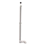 Bottle Pump, 22 oz Output, Steel, 42.5" Tall, Chrome