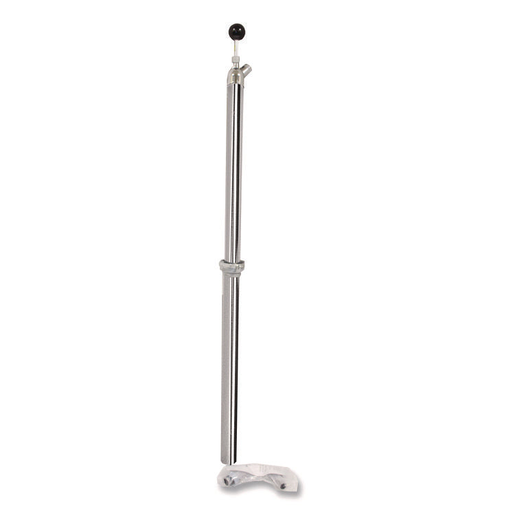 Bottle Pump, 22 oz Output, Steel, 42.5" Tall, Chrome