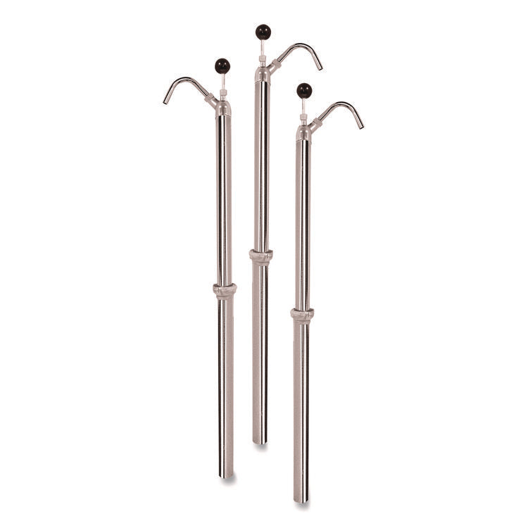 Bottle Pump, 22 oz Output, Steel, 42.5" Tall, Chrome, 6/Carton