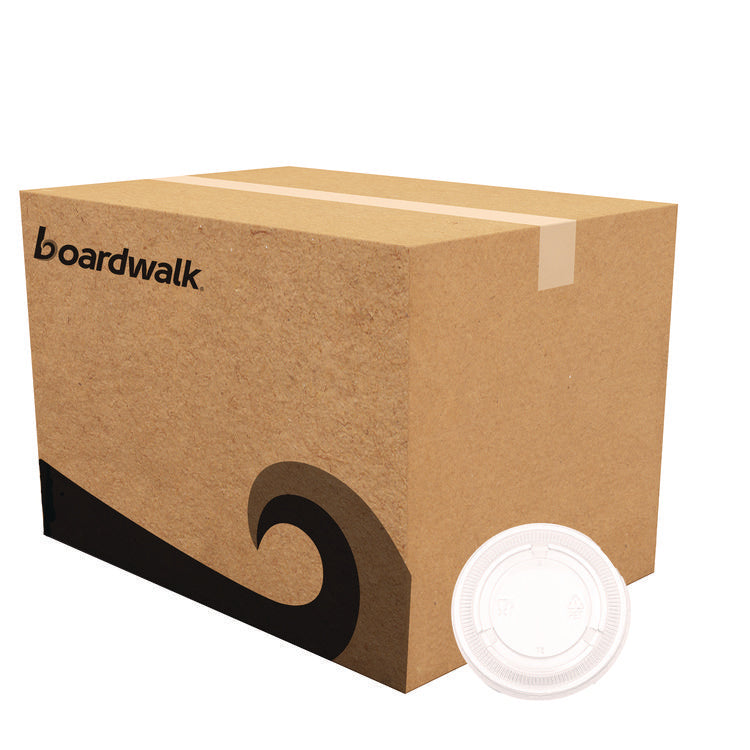 Souffle/Portion Cup Lids, Fits 3.25 oz to 5.5 oz Portion Cups, Plastic, Clear, 2,500/Carton