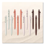 Zento Gel Pen, Retractable, Medium 0.7 mm, Black Ink, Assorted Barrel Colors, Dozen