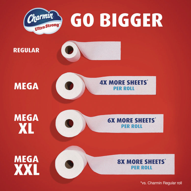 Ultra Strong Bathroom Tissue, Septic Safe, 2-Ply, White, 330 Sheets/Roll, 6 Rolls/Pack, 3 Packs/Carton