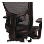 Alera Hollins Ergonomic Mesh Swivel Task Chair, Supports Up to 275lb, 18.57 to 22.54 Seat Height, Black Seat/Back, Black Base