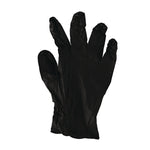396 Series Disposable General-Purpose Nitrile Gloves, Powder-Free, Small, 4.4 mil Thick, 9.5" Long, Black, 100/Box
