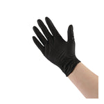 396 Series Disposable General-Purpose Nitrile Gloves, Powder-Free, Small, 4.4 mil Thick, 9.5" Long, Black, 100/Box