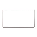 Wall-Mounted Magnetic Whiteboard, 72" x 40", White Surface, Silver Aluminum Frame