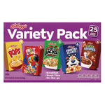 Cereal Assortment Pack, Assorted Flavors, Single Serve Box, 25/Carton