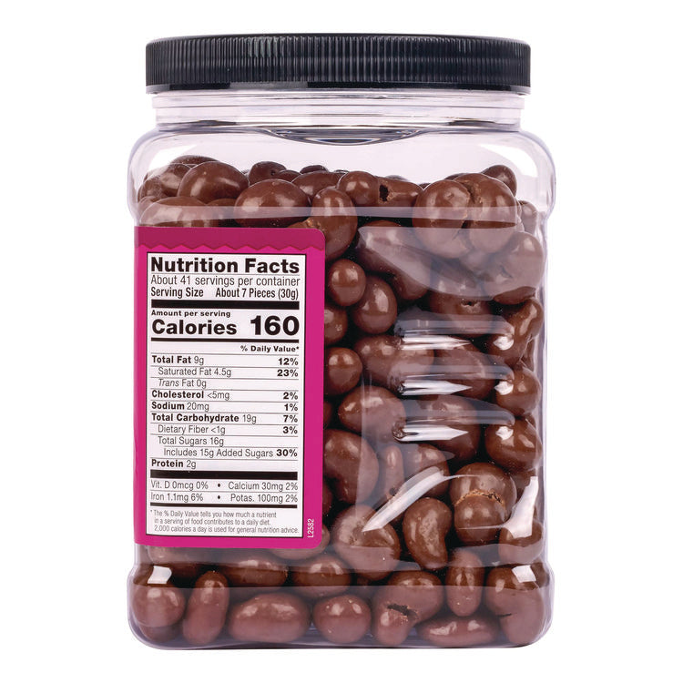 Milk Chocolate Covered Cashews, 44 oz Jar
