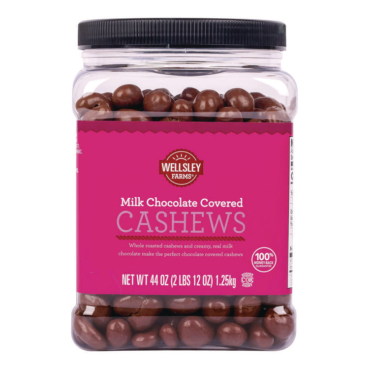 Milk Chocolate Covered Cashews, 44 oz Jar