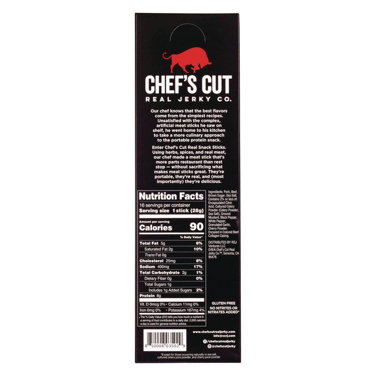 Original Smokehouse Beef and Pork Meat Stick, 1 oz Individually Wrapped, 16/Carton