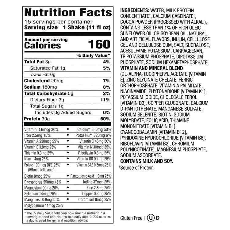 Chocolate Shake, 11 oz, 15/Carton
