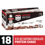 Genuine Chocolate Protein Shake, 11 oz Carton, 18/Carton