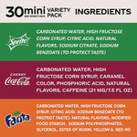 Mini Cans Variety Pack, Assorted Flavors, 7.5 oz Can, 30/Carton
