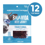 Beef Jerky Traditional Snack Pack, Original, 1 oz Packet, 12/Carton
