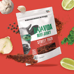 Beef Jerky Street Taco Snack Pack, Street Taco, 1 oz Packet, 12/Carton
