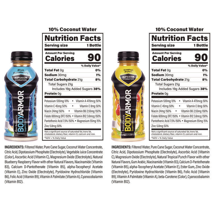 BASE Sports Drink Variety Pack, Assorted Flavors, 12 oz Bottle, 24/Carton
