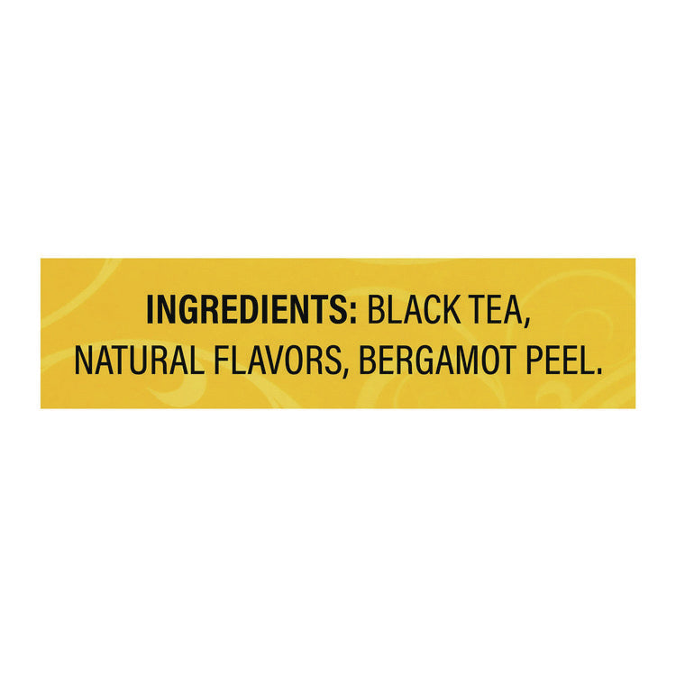 Tea Bags, Earl Grey, Individually Wrapped, 100/Carton