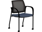 HON Ignition Fabric/Mesh Multipurpose Stacking Chair, Navy/Black (HIGS6.F.H.IM.APX13.T)