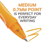 Gel-ocity Quick Dry Gel Pen, Retractable, Fine 0.7 mm, Assorted Ink and Barrel Colors, Dozen