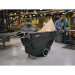 1 cu yd Structural Foam Tilt Truck, Heavy Duty, 2,100 lb Capacity, Black
