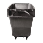 0.75 cu yd Structural Foam Tilt Truck, Standard Duty, 1,000 lb Capacity, Black