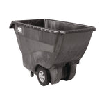4" Caster for the 3/4" Std Duty Tilt Truck, Rigid Mount Plate, 4" Wheel, Black/Gray