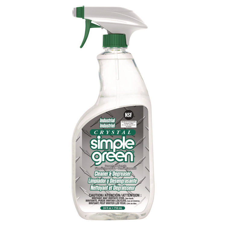 Crystal Industrial Cleaner/degreaser, 24 Oz Spray Bottle, 12/carton
