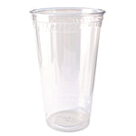 Kal-Clear PET Cold Drink Cups, 32 oz, Plastic, Clear, 25/Sleeve, 12 Sleeves/Carton