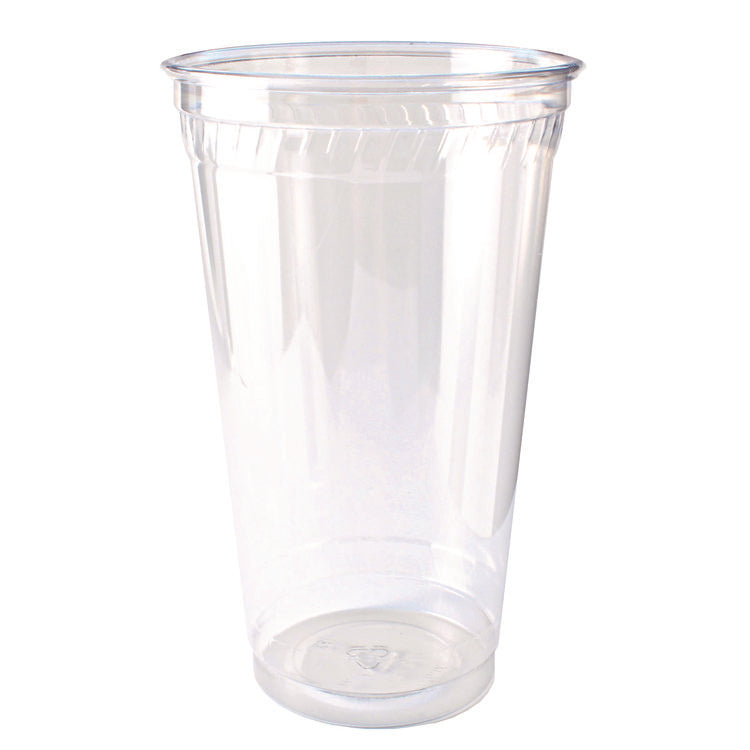 Kal-Clear PET Cold Drink Cups, 32 oz, Plastic, Clear, 25/Sleeve, 12 Sleeves/Carton