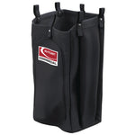 Housekeeping Cart Standard Bag, 23 Gal, 15.6" x 12.37" x 30", Black