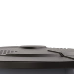 55-Gallon Utility Trash Can Lid, 28.25 x 26.75 x 3, Black