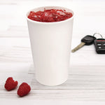 Double Sided Poly (DSP) Paper Cold Cups, 16 oz, White, 50 Cups/Sleeve, 20 Sleeves/Carton
