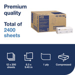 Xpress Compressed Multifold Hand Towels, 1-Ply, 8.3 x 9.45, White, 200/Pack, 12 Packs/Carton