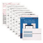 6-Part W-2 Tax Form Kit with Security Envelopes and Tax Forms Helper, 2024, 8.5 x 5.5, 2 Forms/Sheet, 24 Forms Total