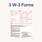 6-Part W-2 Tax Form Kit with Security Envelopes and Tax Forms Helper, 2024, 8 x 5.5, 2 Forms/Sheet, 10 Forms Total