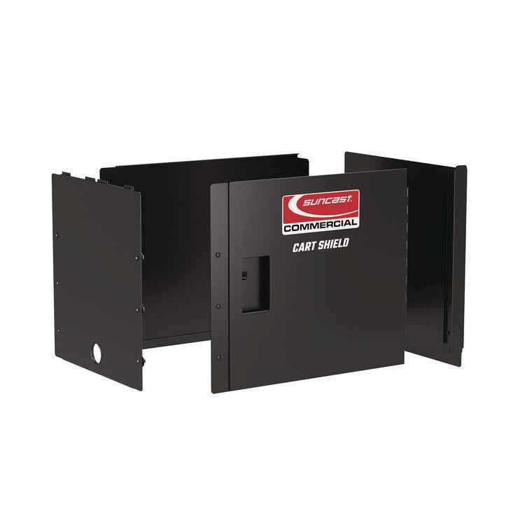 Utility Cart Shield, 26" x 45" for PUCSD2645, PUCHD2645, Steel, Black
