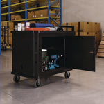 Utility Cart Shield, 26" x 45" for PUCSD2645, PUCHD2645, Steel, Black