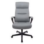 Alera Oxnam Series High-Back Task Chair, Supports Up to 275 lb, 17.56 to 21.38 Seat Height, Gray Seat, Gray Back, Black Base