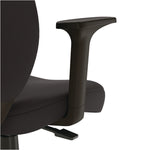 Alera Wessex Drafting Stool, Fabric, Supports Up to 275 lb, 27.95 to 33.66 Seat Height, Black Seat, Black Back, Black Base