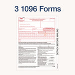 4-Part 1099-INT Tax Forms with Tax Forms Helper, Fiscal Year: 2024, 4-Part Carbonless, 8 x 5.5, 2 Forms/Sheet, 24 Forms Total