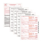 4-Part 1099-NEC Tax Forms with Tax Forms Helper, Fiscal Year: 2024, Carbonless, 8.5 x 3.5, 3 Forms/Sheet, 50 Forms Total