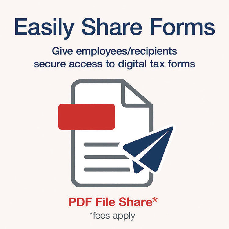 4-Part 1099-NEC Tax Forms with Tax Forms Helper, Fiscal Year: 2024, Carbonless, 8.5 x 3.5, 3 Forms/Sheet, 50 Forms Total