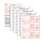 4-Part 1099-NEC Continuous Feed Tax Forms, Fiscal Year: 2024, Four-Part Carbonless, 8.5 x 5.5, 2 Forms/Sheet, 24 Forms Total