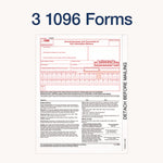 4-Part 1099-NEC Tax Form Kit with Security Envelopes and Tax Forms Helper, 2024, 8.5 x 3.5, 3 Forms/Sheet, 24 Forms Total