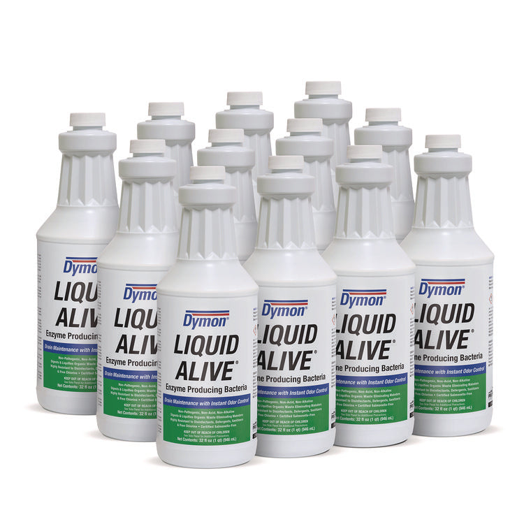 LIQUID ALIVE Enzyme Producing Bacteria, 32 oz Bottle, 12/Carton