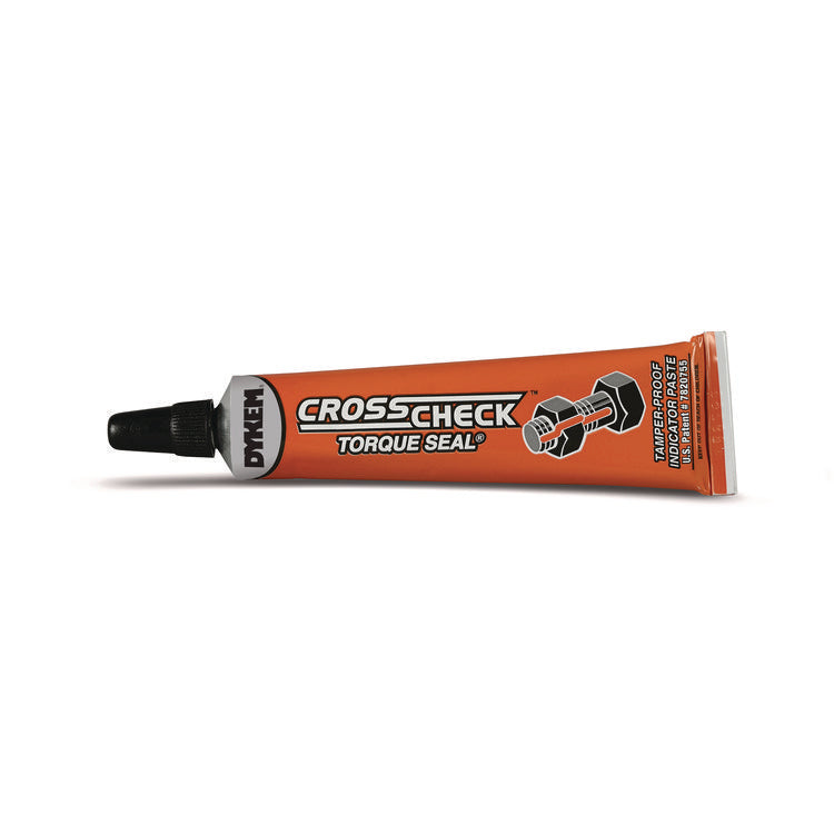 Cross Check Torque Seal Tamper-Proof Indicator Paste, 1 oz Tube, Orange, 24/Carton