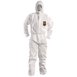 A50 Breathable Splash and Particle Protection Overalls, White, 2X-Large, 25/Carton