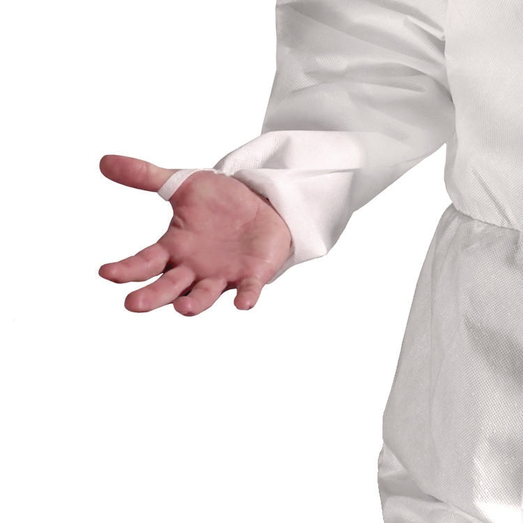 A50 Breathable Splash and Particle Protection Overalls, White, 2X-Large, 25/Carton