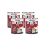 Mold Killing Primer, Flat White, 1 qt Bucket/Pail, 4/Carton